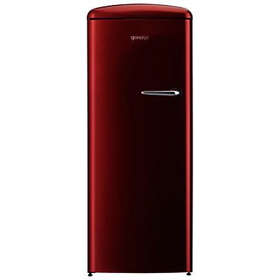Gorenje ORB153 Freestanding Fridge, A+++ Energy Rating, Left-Hand Hinge, 60cm Wide Burgundy Gorenje ORB153 Freestanding Fridge, A+++ Energy Rating, Left-Hand Hinge, 60cm Wide Burgundy